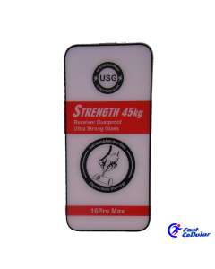 Anti Shock Strength 45KG Ultra Strong Tempered Glass Screen Protector for iPhone 16 Pro Max Screen Protector