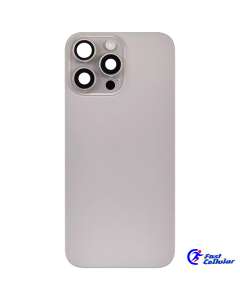 Back Glass With Steel Plate With MagSafe Magnet & Compatible For iPhone 16 Pro - Natural Titanium