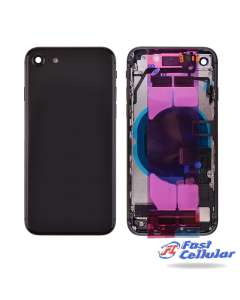 Apple iPhone 8 Back Housing with Small Parts Pre-installed (High Quality) - Black iPhone SE (2020) A2275 A2296 A2298 A1863 A1905 A1906