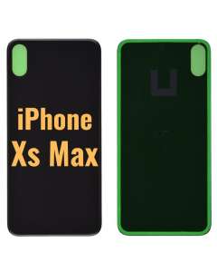 For Apple iPhone XS Max Back Glass replacement part if it is broken (6.5 inches) - Black (High Quality)