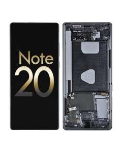 Samsung Galaxy N980 Note 20 5G N981 OLED Screen Display with Digitizer Touch Panel and Frame - Aura Black