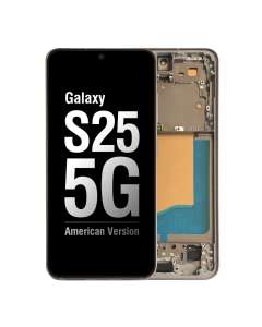 Premium OLED Screen Digitizer Assembly with Frame for Galaxy S25 5G (S931 – Black Front)