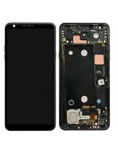 LCD Screen Display with Digitizer Touch Panel and Bezel Frame for LG Stylo 4 Q710 Q710MS,Stylo 4 Plus(Black Frame) - Black