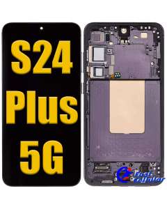 OLED Assembly With Frame Compatible For Samsung Galaxy S24 Plus 5G (USA Version) (Refurbished) (Onyx Black)