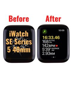 OLED Screen Digitizer Assembly for Apple Watch Series 5 40mm / iWatch SE 40mm - Black