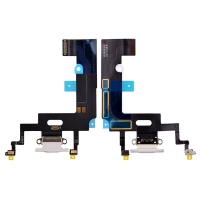 iPhone XR Charging Port with Flex Cable (6.1 inches)(Super High Quality) White
