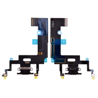 iPhone XR Charging Port with Flex Cable (6.1 inches)(Super High Quality) Black