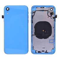 iPhone XR Back Housing with Small Parts Pre-installed (6.1 inches)(High Quality) - Blue