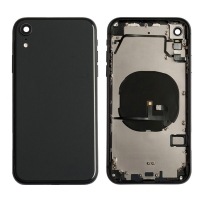iPhone XR Back Housing with Small Parts Pre-installed (6.1 inches)(High Quality) - Black