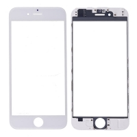 Front Screen Glass Lens with LCD Frame for iPhone 6 Plus - White