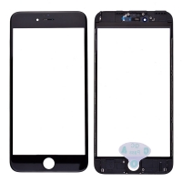 Front Screen Glass Lens with LCD Frame for iPhone 6 Plus - Black