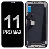 iPhone 11 Pro Max OLED Screen Display with Touch Digitizer Panel and Frame (6.5 inches)(Hard MX) - Black - A2161 | A2218 | A2220