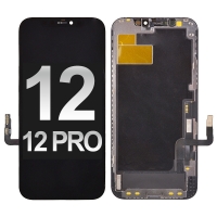 iPhone 12 iPhone 12 Pro OLED Screen Digitizer Assembly With Frame (6.1 inches) (Super High Quality) - Black