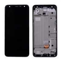 LCD Screen Display with Digitizer Touch Panel and Bezel Frame for LG K40 LMX420 / K12 Plus / X4 (2019) - Black