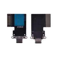 Charging Port with Flex Cable for iPad Pro 11 (2018) Pro 11 (2020) Pro 12.9 (3rd Gen) Pro 12.9 (4th Gen) - Black