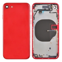 Back Housing with Small Parts Pre-installed for iPhone 8 (High Quality) - Red