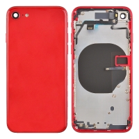 Back Housing with Small Parts Pre-installed for Apple iPhone 8 (High Quality) - Red