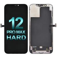 Premium Hard OLED Screen Digitizer Assembly With Frame for iPhone 12 Pro Max (Hard SL) - Black