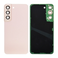 Back Cover with Camera Glass Lens and Adhesive Tape for Samsung Galaxy S22 Plus 5G S906 (for SAMSUNG) - Pink Gold
