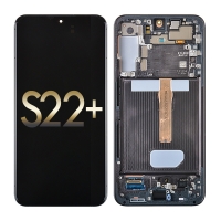 OLED ASSEMBLY WITH FRAME COMPATIBLE FOR SAMSUNG GALAXY S22 PLUS 5G (PHANTOM BLACK)