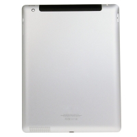 iPad 4 Back Housing, Rear Door Replacement Part for iPad 4 - Metal Silver (Wi-Fi Cellular model) A1460