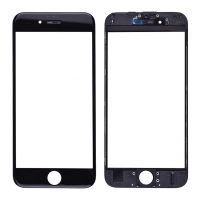 Front Screen Glass Lens with Frame for iPhone 6S - Black