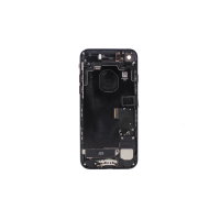 Back Housing for use with iPhone 7 with small parts ( Black)
