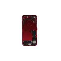 Back Housing for use with iPhone 7 with small parts (Red)