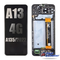 LCD Screen Digitizer Assembly With Frame for Samsung Galaxy A13 (2022) A135 - Black