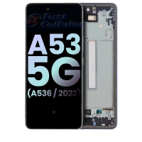 OLED ASSEMBLY WITH FRAME COMPATIBLE FOR SAMSUNG GALAXY A53 5G (A536 / 2022) (BLACK)