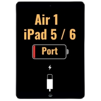 iPad Air iPad 5 (2017) iPad 6 (2018) Charging Port with Flex Cable OEM - Black - A1474 | A1475 | A1476 | A1822 | A1823 | A1893 | A1954