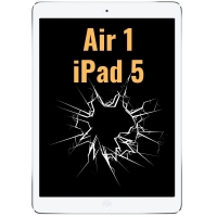 iPad Air iPad 5 (2017) Touch Screen Digitizer With Home Button and Home Button Flex Cable (High Quality) - White