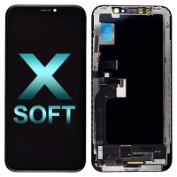 iPhone X LCD Screen Display with Touch Digitizer Panel and Frame (Soft OLED MX) - Black - A1865 | A1901 | A1902