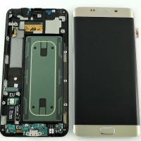 Samsung Galaxy S6 Edge+ Plus G928 LCD Screen Display with Digitizer Touch Panel with charging port and frame - Gold Platinum
