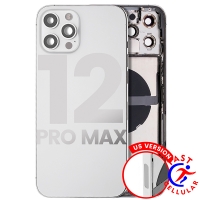 Back Housing with Small Parts Pre-installed for iPhone 12 Pro Max (for America Version) - WHITE A2410 A2411 A2412 A2342 