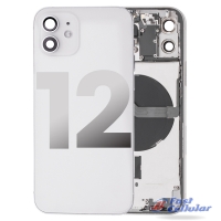 Apple iPhone 12 Back Housing with Small Parts Pre-installed if it is broken- White