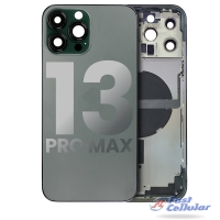 BACK HOUSING with SMALL COMPONENTS PRE-INSTALLED COMPATIBLE FOR IPHONE 13 PRO MAX (US VERSION) (ALPINE GREEN) A2643 A2484 A2641 A2644 A2645.