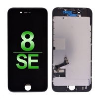 iPhone 8 - SE (2020) LCD Screen Display with Touch Digitizer Panel and Frame (4.7 inches) (ULTIMATE Plus) - Black - A1863 | A1905 | A1906 | A2275 | A2296 | A2298