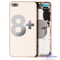 iPhone 8 Plus Back Housing with Small Parts Pre-installed (High Quality) - Gold