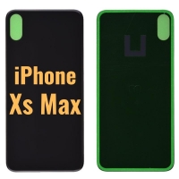 iPhone XS Max Back Glass replacement part if it is broken (6.5 inches) - Black (High Quality)