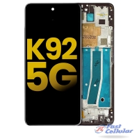 LCD ASSEMBLY WITH FRAME COMPATIBLE FOR LG K92 5G LM-K920 (TITAN GRAY)