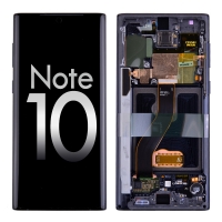 Samsung Galaxy Note 10 N970 OLED Screen Display with Digitizer Touch Panel and Frame - Aura Black