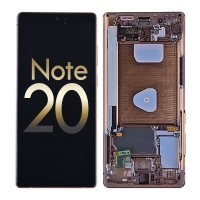 Samsung Galaxy N980 Note 20 5G N981 OLED Screen Display with Digitizer Touch Panel and Frame - Mystic Bronze