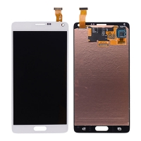 Samsung Galaxy Note 4 N910 LCD with Touch Screen Digitizer and Stylus Pen Flex Cable - White