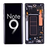 OLED ASSEMBLY WITH FRAME COMPATIBLE FOR SAMSUNG GALAXY NOTE 9 (REFURBISHED) (MIDNIGHT BLACK)