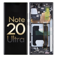 Samsung Galaxy Note 20 Ultra N985 Note 20 Ultra 5G N986 OLED Screen Display with Frame - Mystic Black