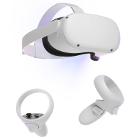 Meta Oculus Quest 2 64GB VR Silicone Cover with controller (Pre-owned) White
