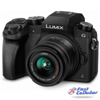 Pre-owned Panasonic LUMIX G7 4K Digital Camera, with LUMIX G VARIO 14-42mm Mega O.I.S. Lens, 16 Megapixel Mirrorless Camera, 3-Inch LCD, DMC-G7KK (Black) Pre-owned
