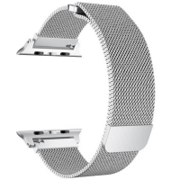 Silver Stainless Steel Apple Watch Strap