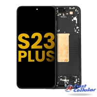 OLED Screen Digitizer Assembly with Frame for Samsung Galaxy S23 PLUS 5G S916 (for America Version) (Premium) - Phantom Black